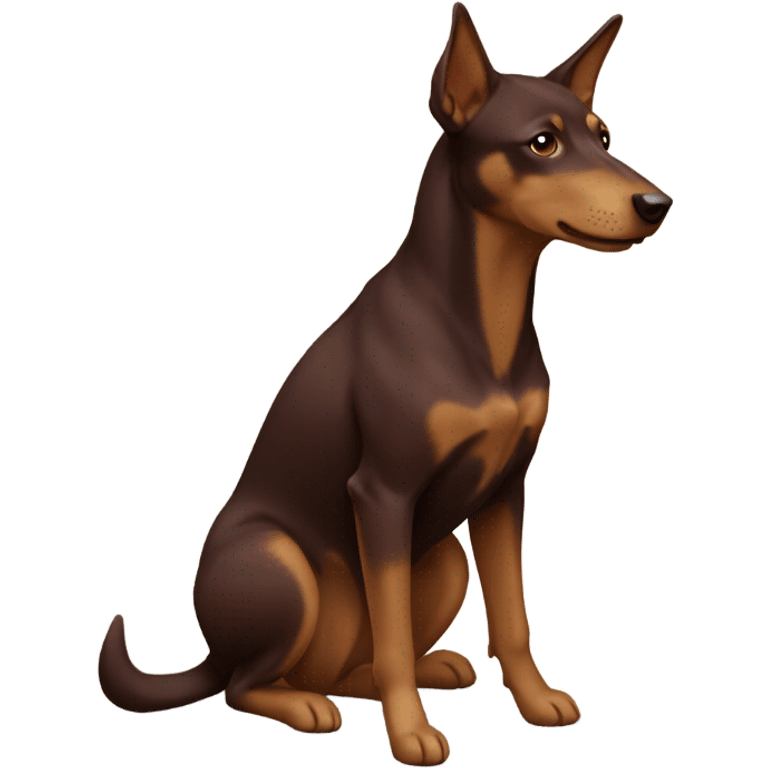 light brown, marron a female australian kelpie  emoji