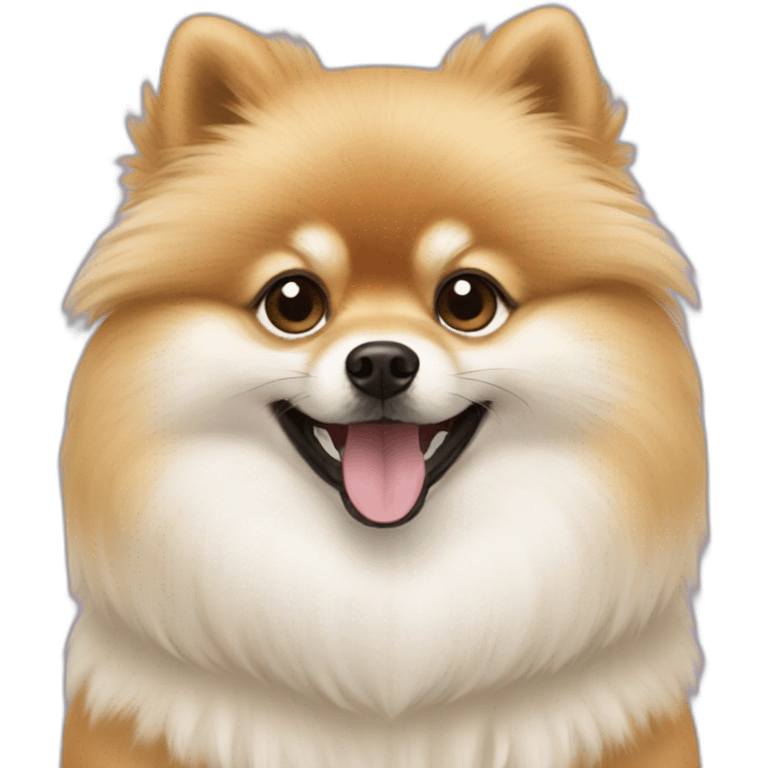 pomeranian-white-dinosaur-clothing emoji