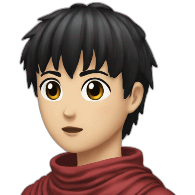 casca from berserk with long black air emoji