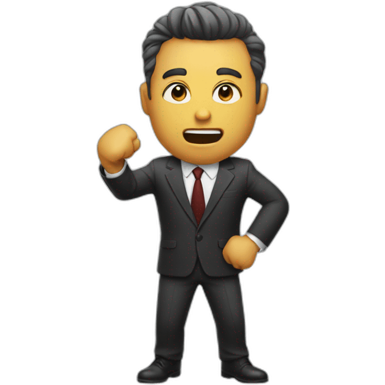 Lawyer in a fist fight emoji