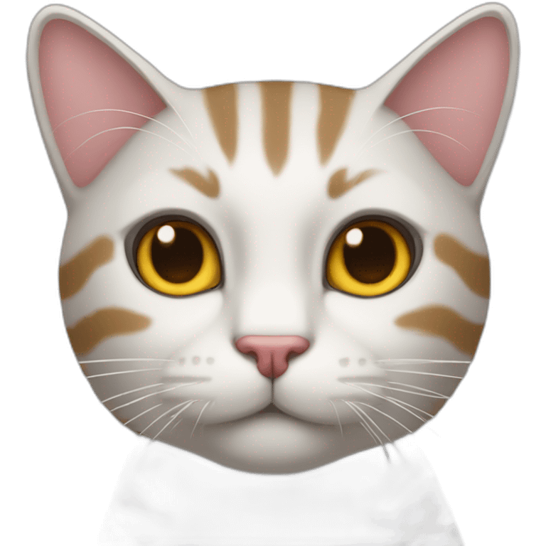 Gato rayado emoji