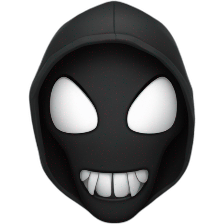 venom wearing hood emoji