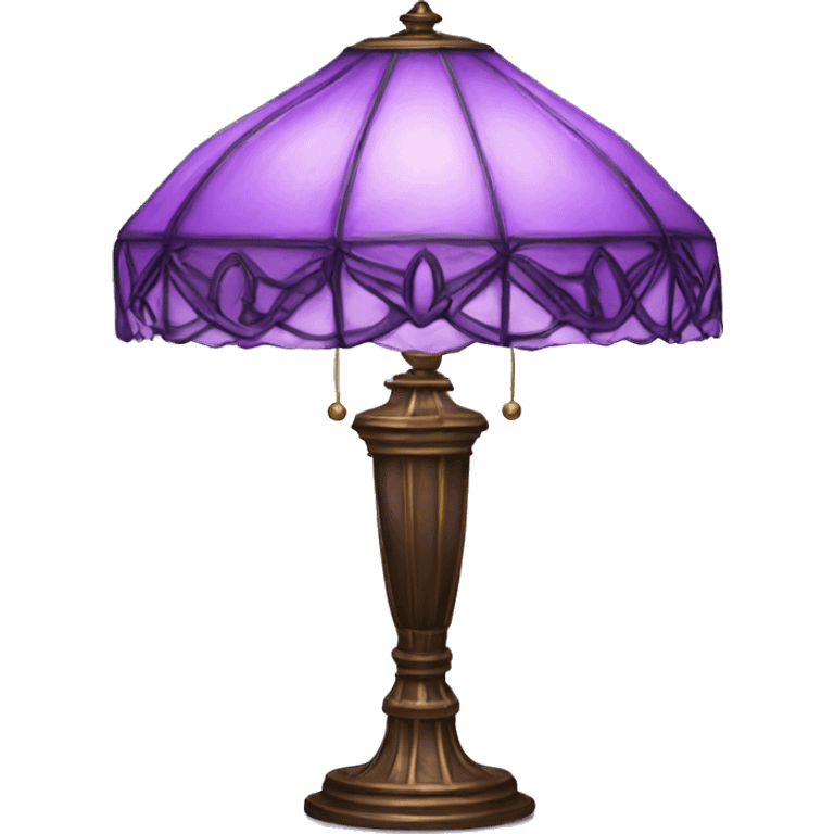 Purple Tiffany lamp emoji