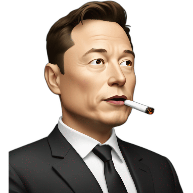 Elon musk smoking emoji