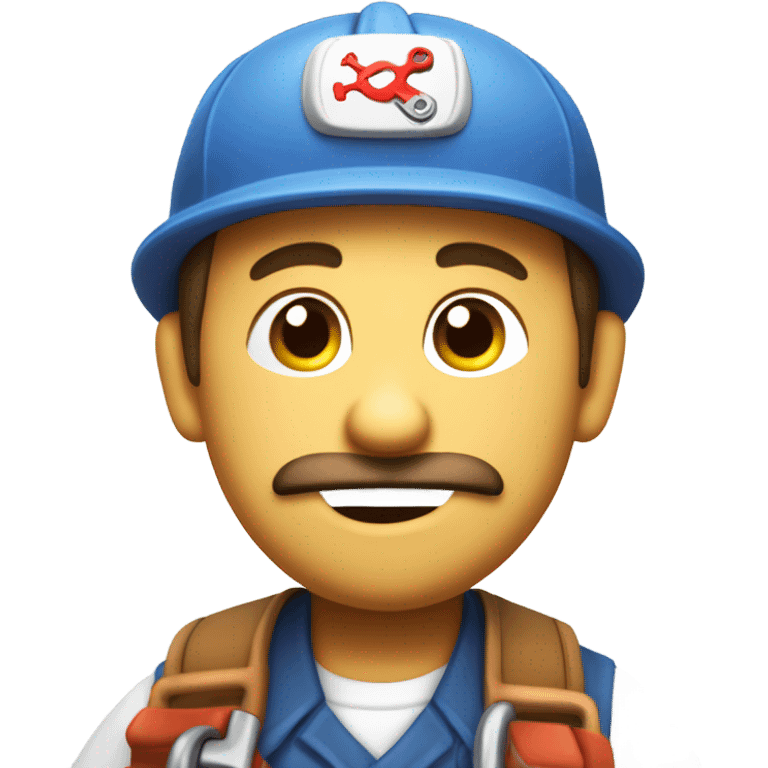 Suspicious plumber emoji