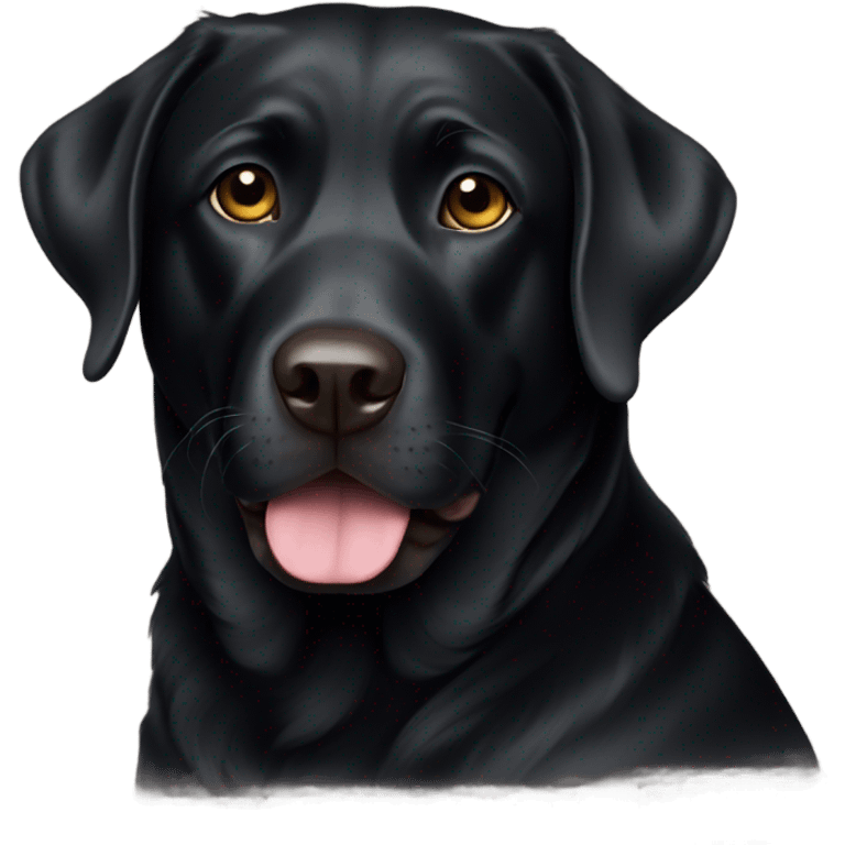 Black lab emoji