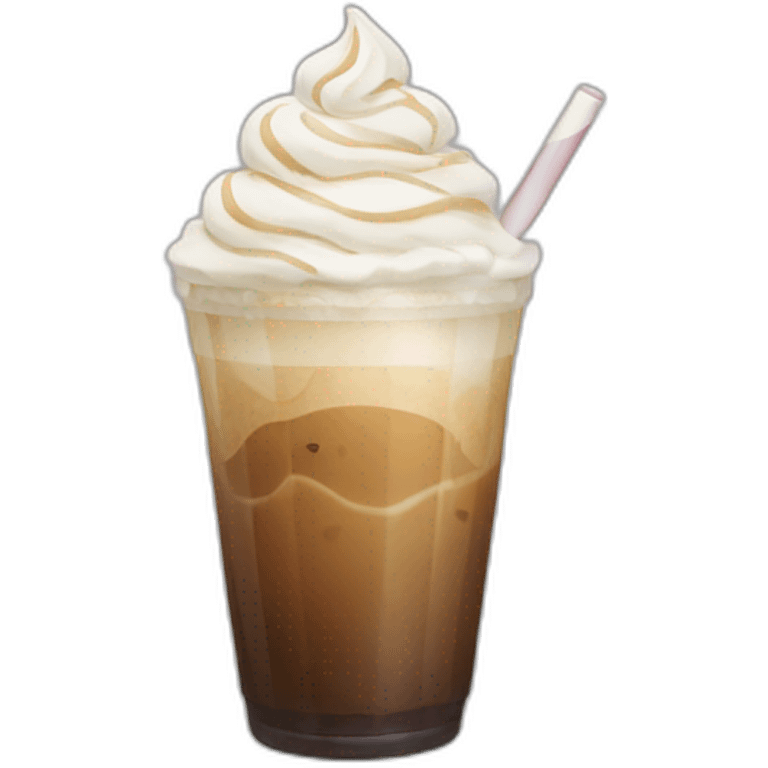 A frappe with cold foam emoji emoji