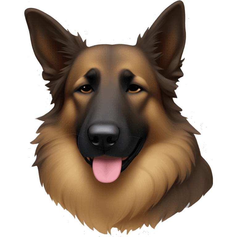 Belgian shepherd dog sleeping emoji