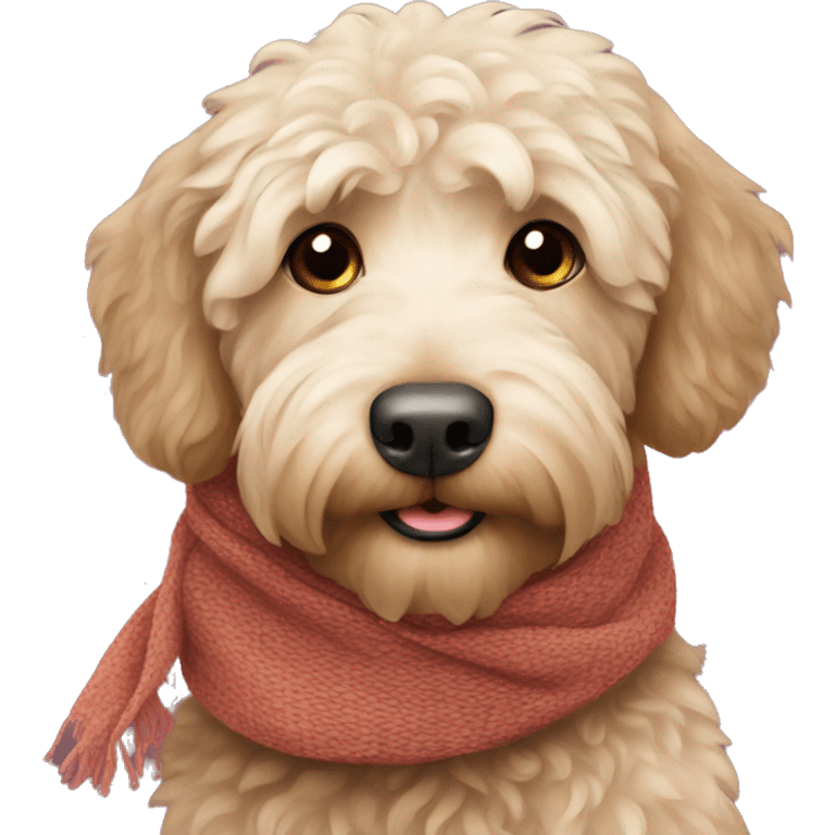 labradoodle-in-the-scarf emoji