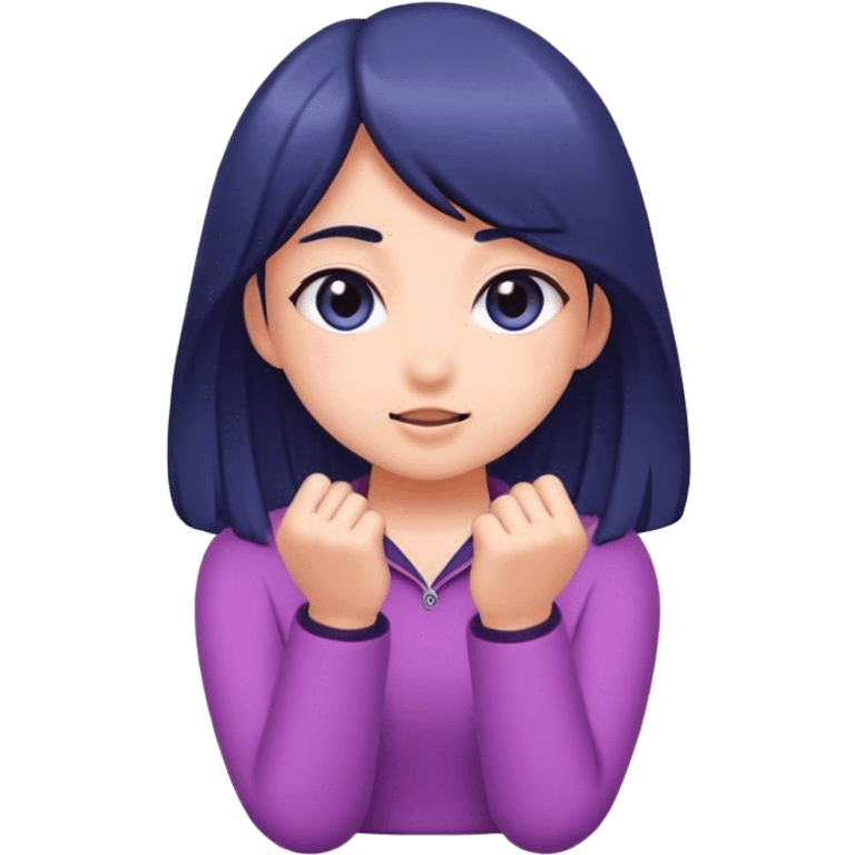 Girl and youga emoji