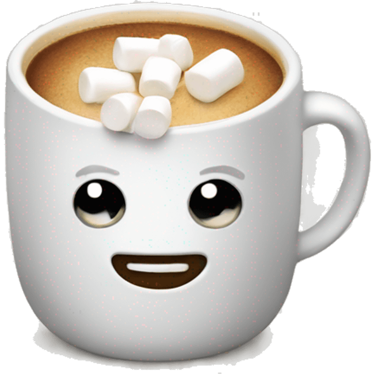 Coffee with marshmallows  emoji