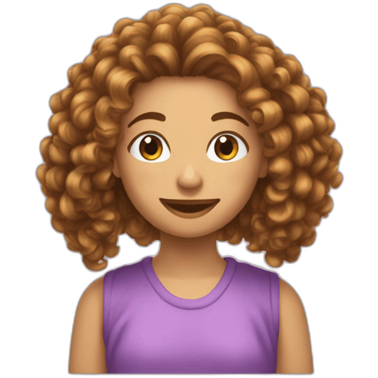 Cheveux bouclés  emoji