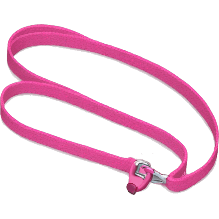 pink dog leash emoji