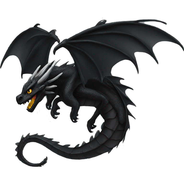 Black dragon wings emoji