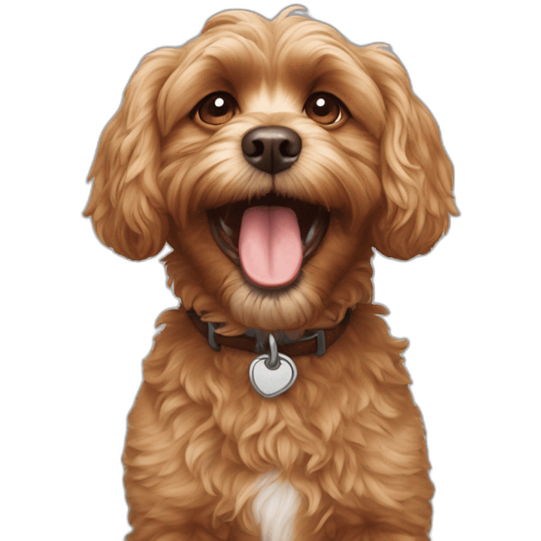 cavoodle grimacing emoji