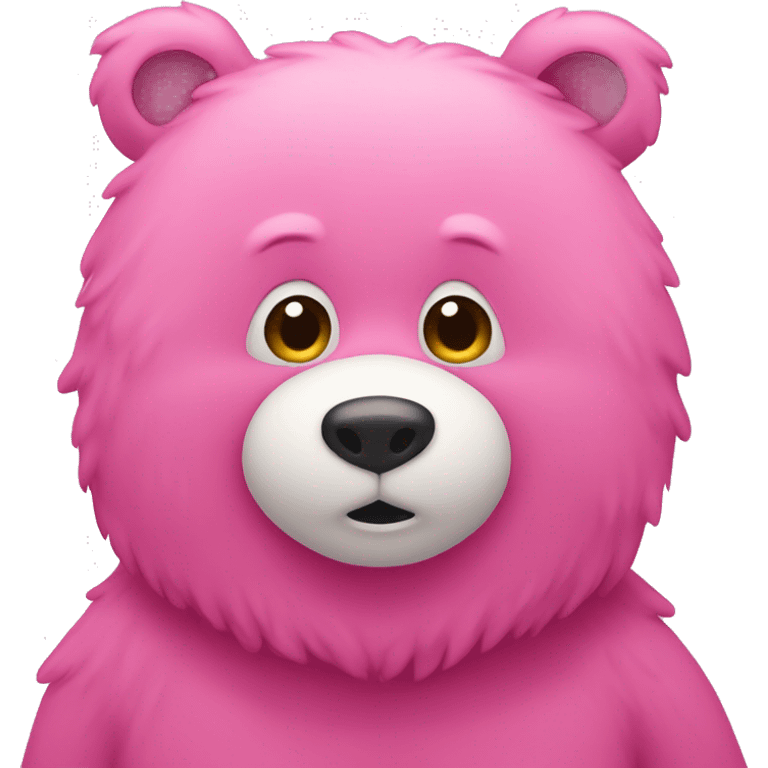 Pink bear emoji