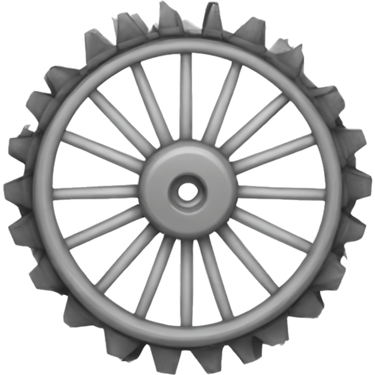 Wire wheel with white wall emoji