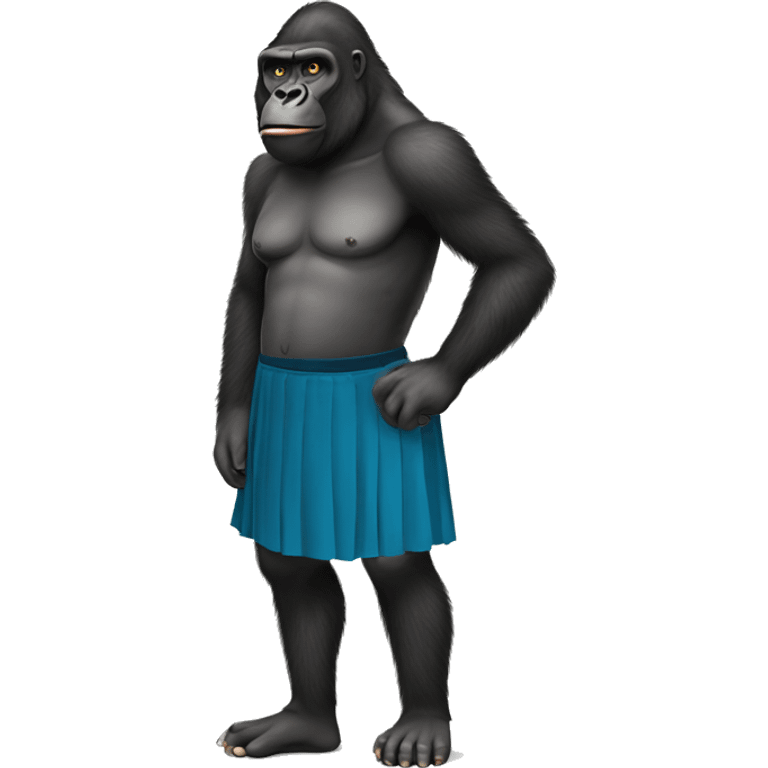 Gorilla in a skirt  emoji