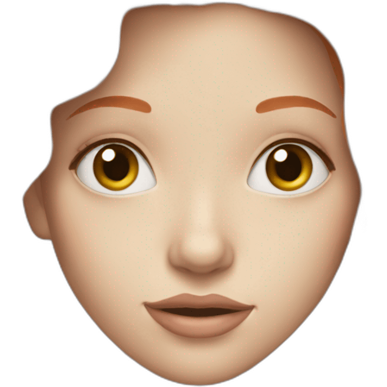 pale face redhead girl emoji