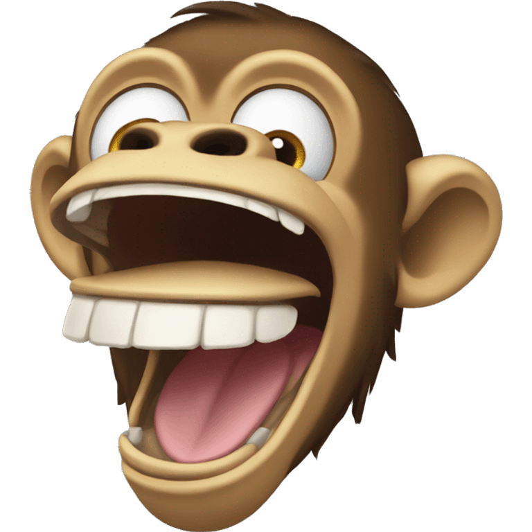 horse monkey hybrid laughing emoji