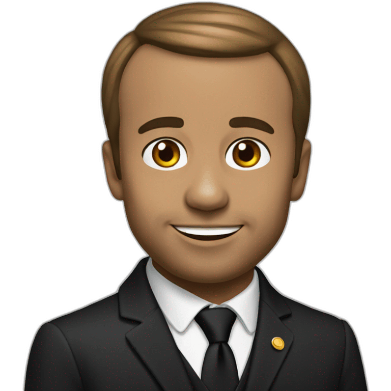 emmanuel-macron-black emoji