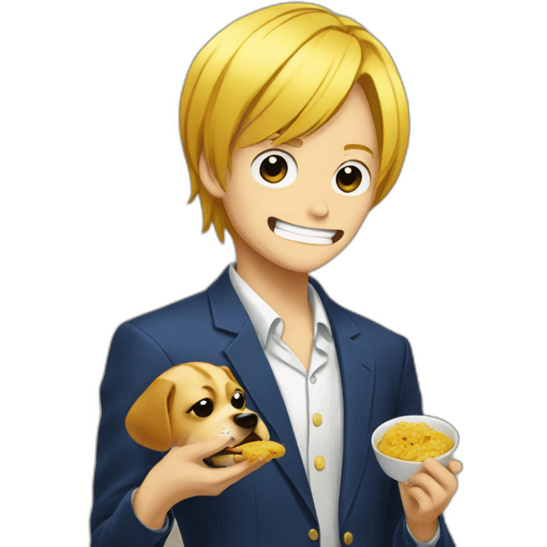 sanji eating dog emoji