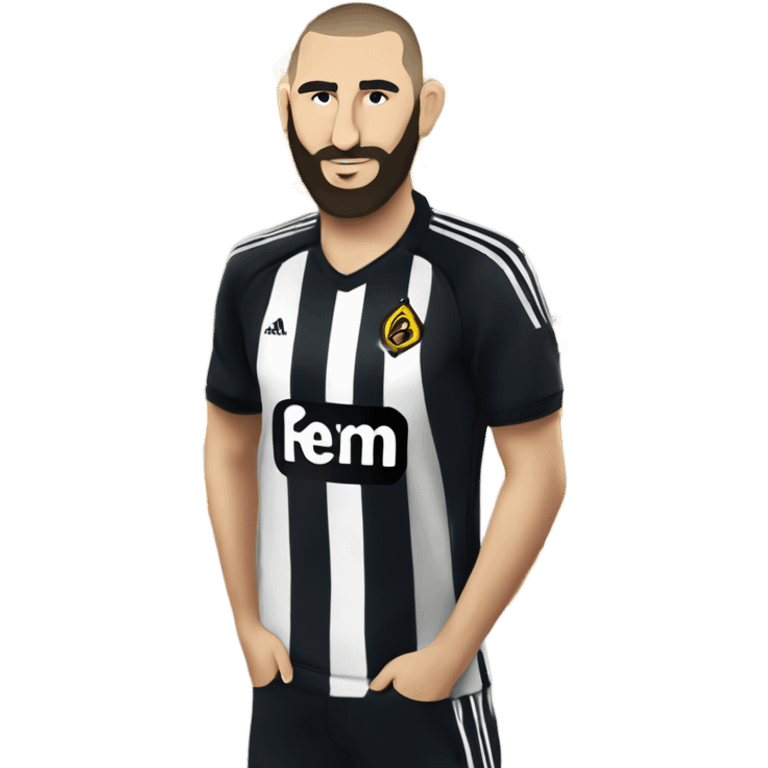 KARIM BENZEMA CON LA CAMISETA DEL AL ITTIHAD emoji