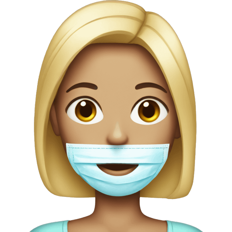 Female with plastic surgery  emoji