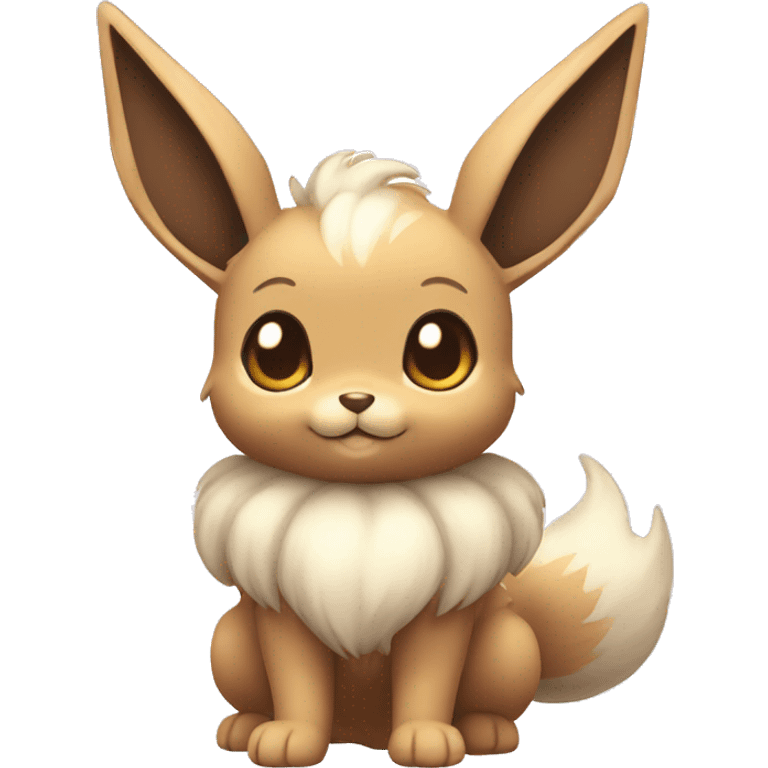 Kawaii Shiny Pastel Purple Eevee Full Body emoji