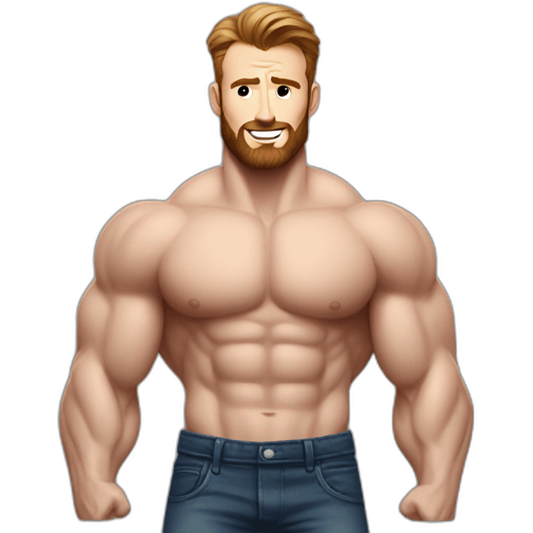 Chris Evans Bodybuilder giant emoji