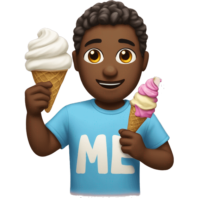 Me and ice cream emoji