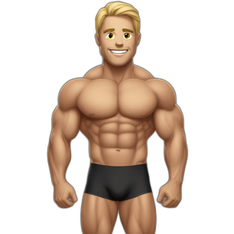 Healthy bodybuilder  emoji