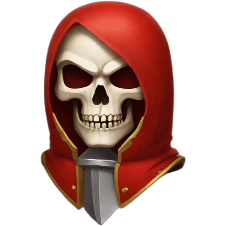 Skull knight red emoji