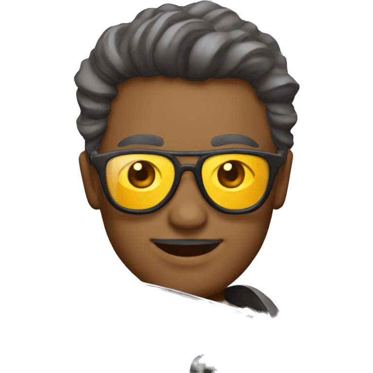 Évolie qui conduit une voiture avec des lunettes de soleil  emoji