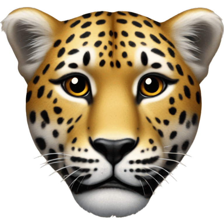 Un corazón con marcas de leopardo  emoji