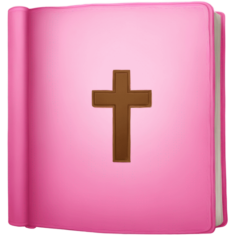 Pink bible emoji