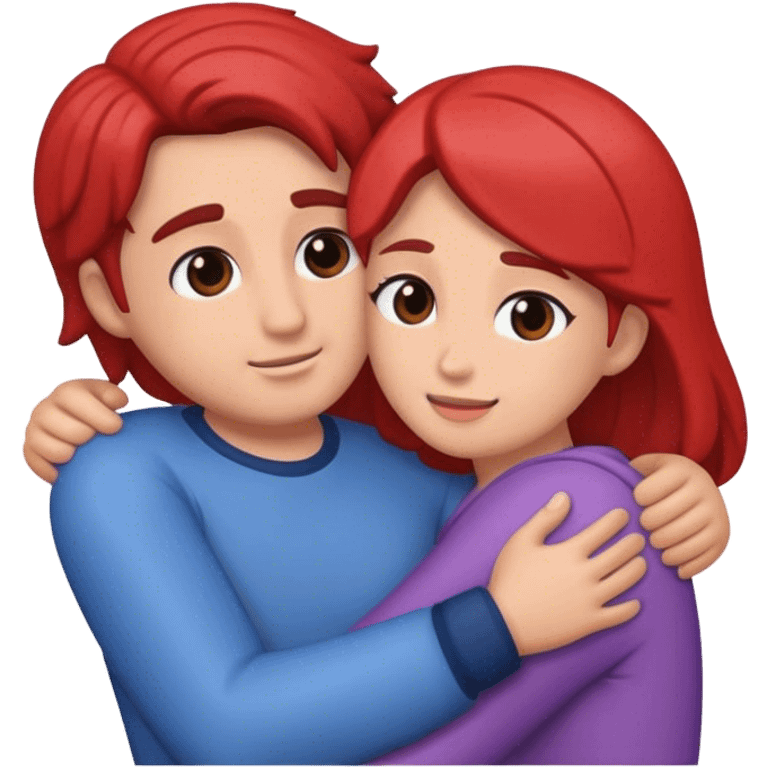 couple hugging emoji