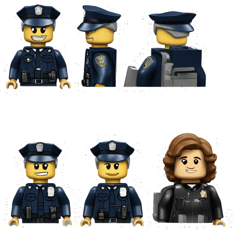 Lego Good Cop Bad Cop emoji