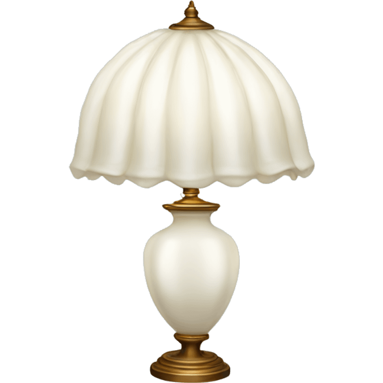 White Tiffany lamp emoji