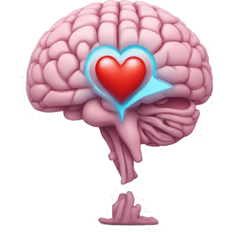 Un cerebro con corazón  emoji