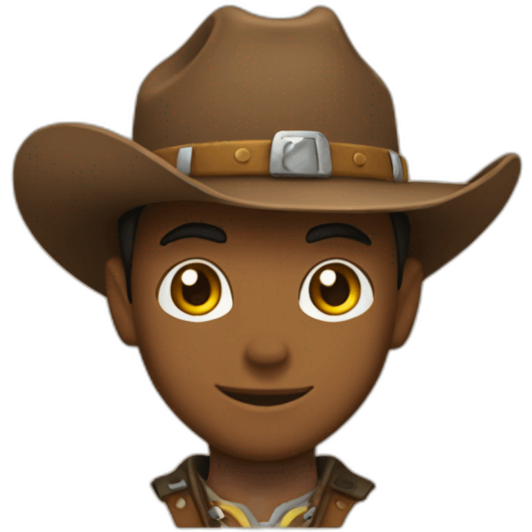 sacha from pokémon as the cowboy emoji emoji