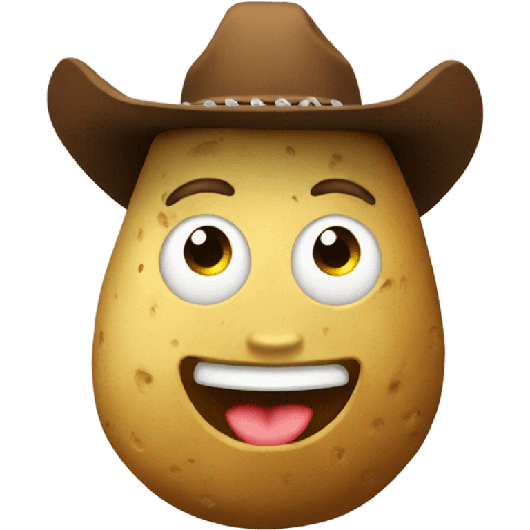 Potato cowboy emoji