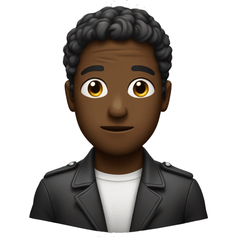 carita llorando por un chico negro emoji