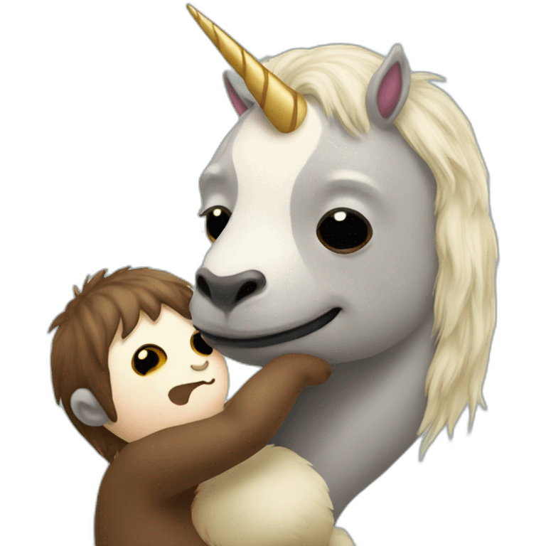 unicorn kissing sloth emoji