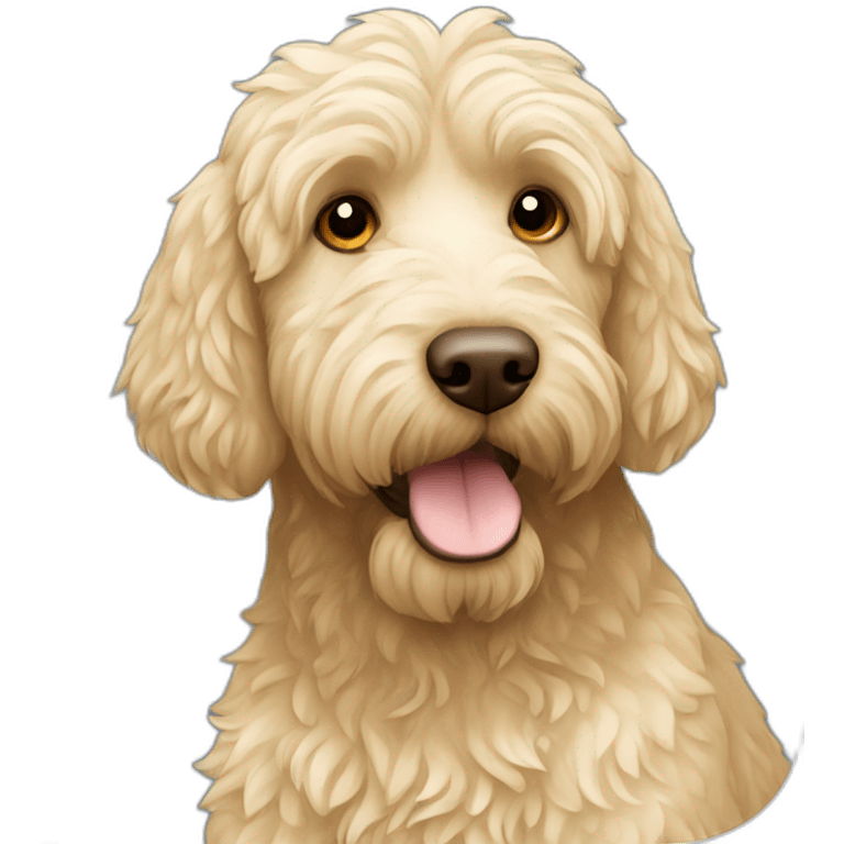 Labradoodle blond emoji