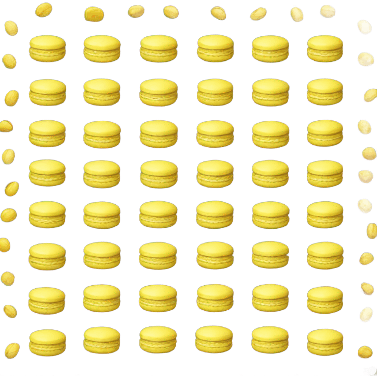 Realistic one yellow macaron  emoji