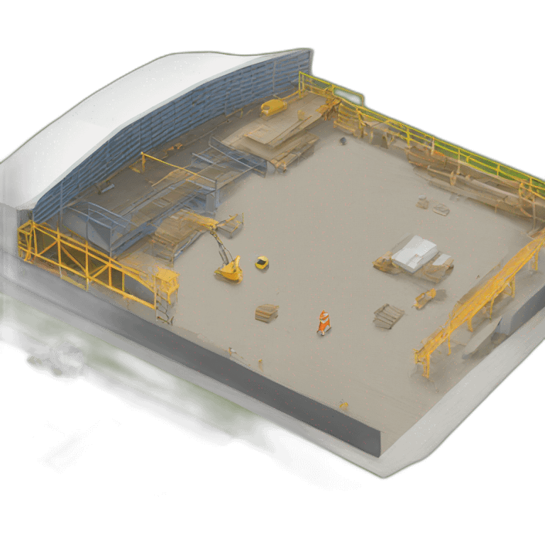 construction yard of a sports facility emoji