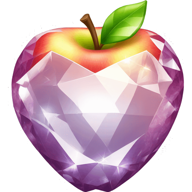 shiny diamond apple emoji