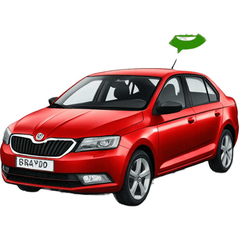 Car skoda rapid  emoji