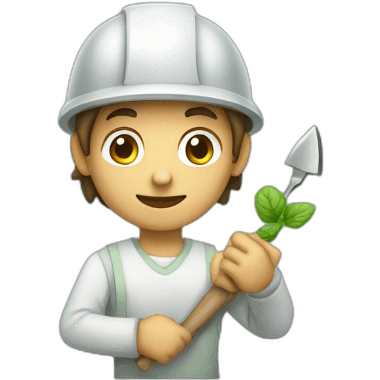 young mint apprentice yielding tool emoji